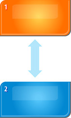 Image showing Two Blank business diagram circular relationship illustration