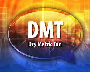 Image showing DMT acronym word speech bubble illustration