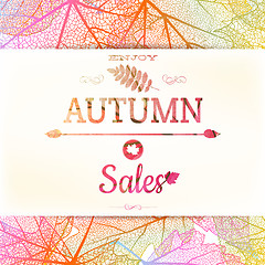 Image showing Autumn sale background. EPS 10