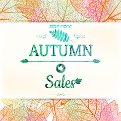 Image showing Autumn sale. EPS 10