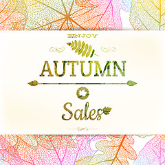 Image showing Autumn sale background. EPS 10