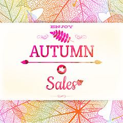 Image showing Big autumn sale. EPS 10