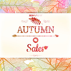 Image showing Big autumn sale. EPS 10