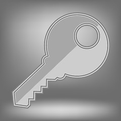 Image showing Grey Key Icon