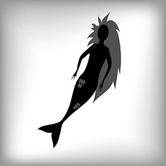 Image showing Mermaid Silhouette