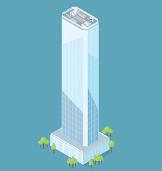 Image showing Vector 3d Flat Isometric Office Building