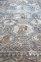 Image showing roof mosaic in the old city morocco  and history travel