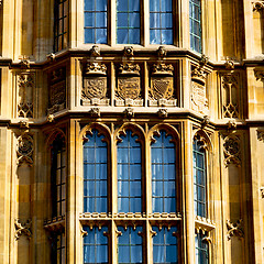 Image showing old in london  historical    parliament glass  window    structu