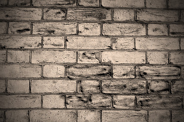 Image showing in london abstract    texture of a ancien wall and ruined brick