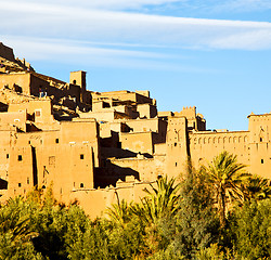 Image showing africa in morocco the old contruction and the historical village