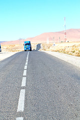 Image showing brown bush  in    valley  truck  mountain  