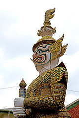 Image showing demon in the temple bangkok sky  warrior monster