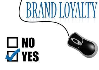 Image showing Brand loyalty check mark