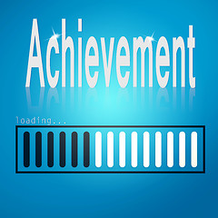 Image showing Achievement blue loading bar