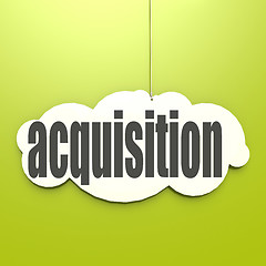 Image showing White cloud with acquisition