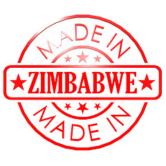 Image showing Made in Zimbabwe red seal