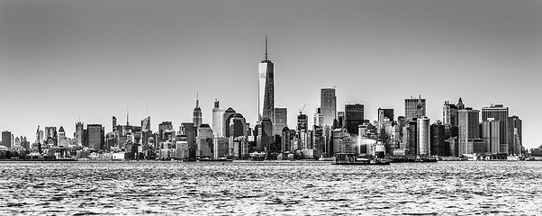 Image showing New York City Manhattan downtown skyline