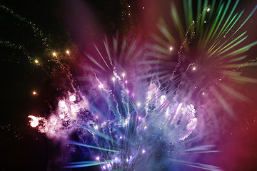 Image showing bright multicolor fireworks