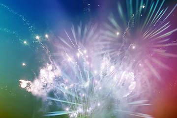 Image showing bright multicolor fireworks