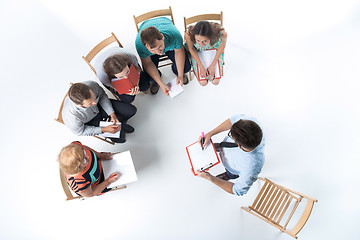 Image showing Group of Business People in a Meeting