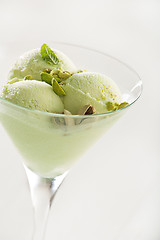 Image showing Pistachio ice cream
