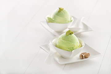 Image showing Pistachio ice cream