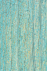 Image showing Texture of Wood blue panel for background