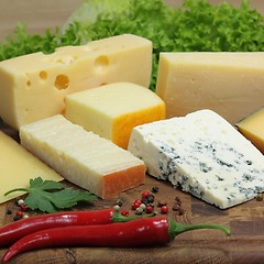 Image showing Cheeses