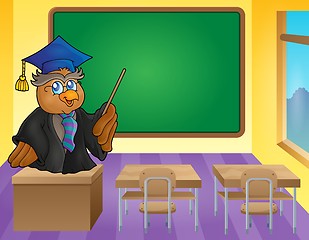 Image showing Owl teacher theme image 9