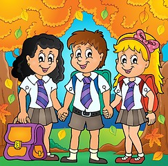 Image showing School pupils theme image 6