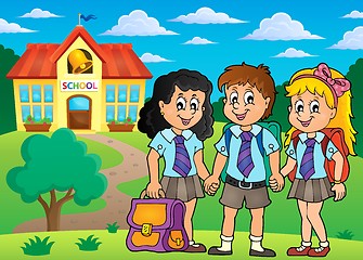 Image showing School pupils theme image 4