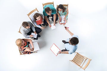 Image showing Group of Business People in a Meeting