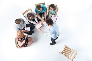 Image showing Group of Business People in a Meeting