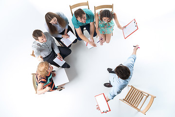 Image showing Group of Business People in a Meeting