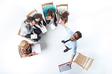 Image showing Group of Business People in a Meeting