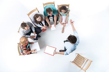 Image showing Group of Business People in a Meeting