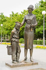 Image showing The monument to the first teacher Volgograd