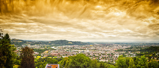 Image showing Dramatic Linz Panorama