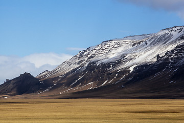 Image showing Volcanic landscape on the Snaefellsnes peninsula in Iceland