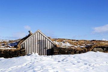 Image showing Tiny hut in Iceland