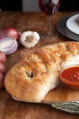 Image showing Stromboli Stuffed Bread