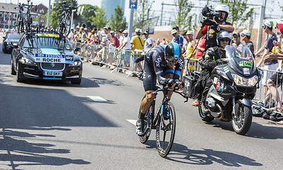 Image showing The Cyclist Nicolas Roche - Tour de France 2015