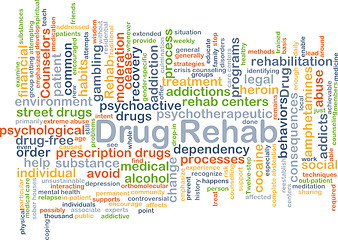 Image showing Drug rehab background concept