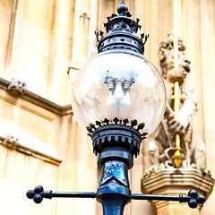 Image showing europe in the wall of london lantern and abstract illumination