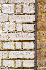 Image showing brick in london   the    abstract    texture of a ancien  