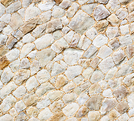 Image showing brick in london   the    abstract    texture of a ancien wall an