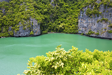 Image showing south china sea thailand kh  lagoon and water  