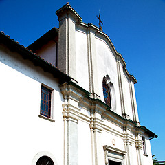 Image showing old architecture in italy europe milan religion and sunlight