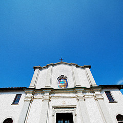 Image showing old architecture in italy europe milan religion and sunlight