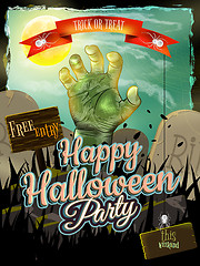 Image showing Invitation to zombie party. EPS 10